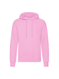 The Signature Hoodie: Kvalitná Unisex pánska Mikina s Kapucňou Bez potlače Ružová | Fruitshop