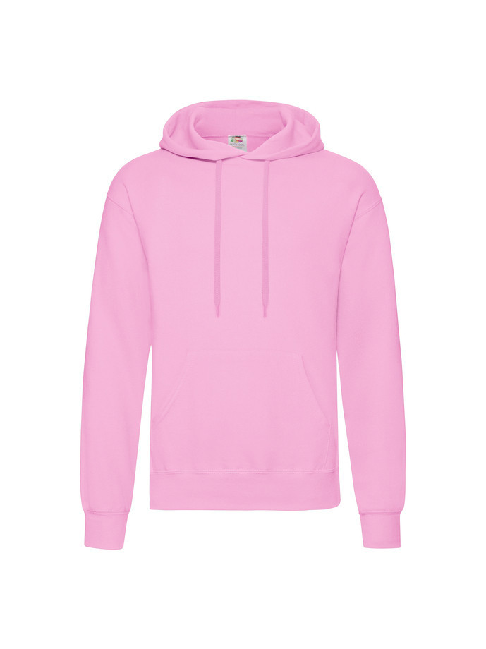 The Signature Hoodie: Kvalitná Unisex pánska Mikina s Kapucňou Bez potlače Ružová | Fruitshop