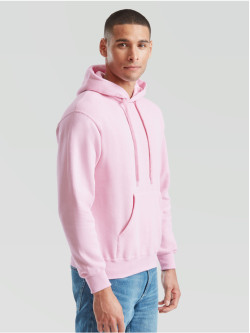 The Signature Hoodie: Kvalitná Unisex pánska Mikina s Kapucňou Bez potlače Ružová | Fruitshop