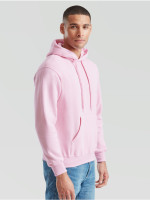 The Signature Hoodie: Kvalitná Unisex pánska Mikina s Kapucňou Bez potlače Ružová | Fruitshop