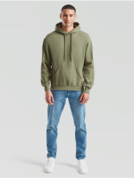 The Signature Hoodie: Kvalitná Unisex pánska Mikina s Kapucňou olivová | Fruitshop