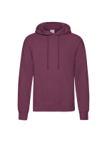 The Signature Hoodie: Kvalitná Unisex pánska Mikina s Kapucňou Bez potlače vínová | Fruitshop