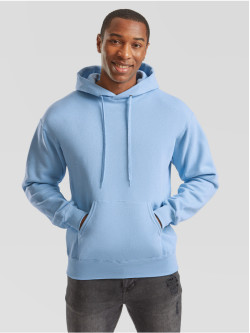 The Signature Hoodie: Kvalitná Unisex pánska Mikina s Kapucňou Bez potlače Bledomodrá | Fruitshop