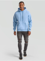 The Signature Hoodie: Kvalitná Unisex pánska Mikina s Kapucňou Bez potlače Bledomodrá | Fruitshop