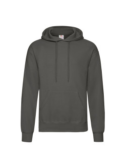 The Signature Hoodie: Kvalitná Unisex pánska Mikina s Kapucňou Bez potlače Šedá | Fruitshop