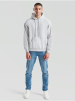 Kvalitná Unisex pánska Mikina s Kapucňou Bez potlače šedý melír Fruit of the Loom | Fruitshop