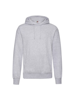 Kvalitná Unisex pánska Mikina s Kapucňou Bez potlače šedý melír Fruit of the Loom | Fruitshop