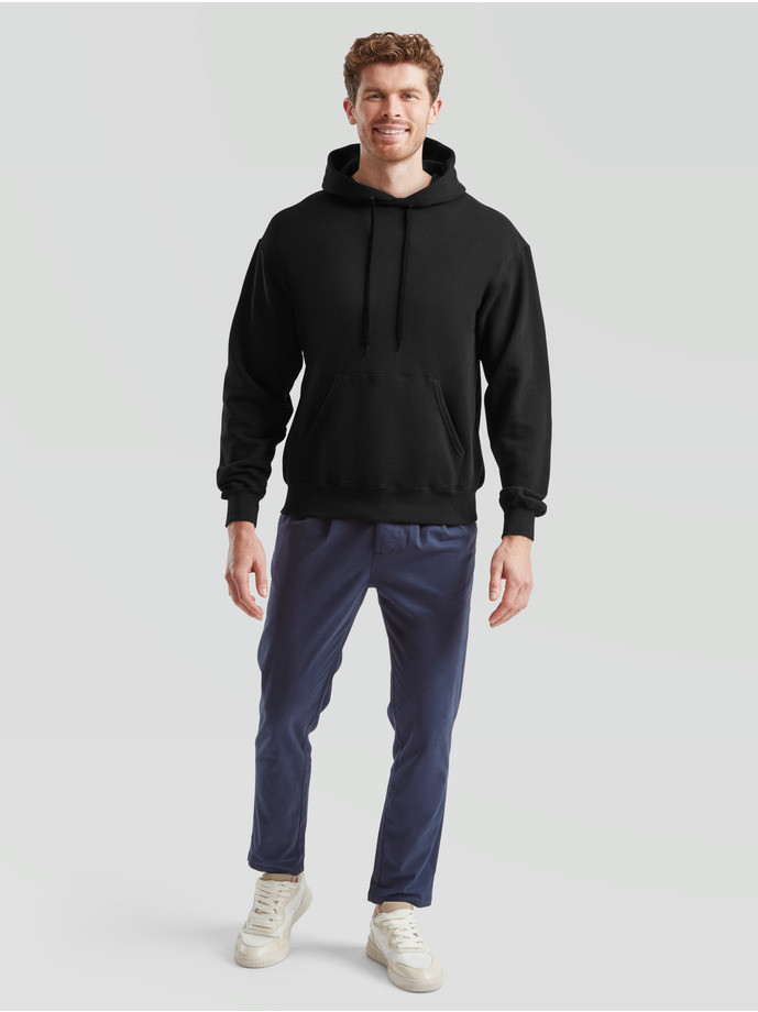 Kvalitná Unisex pánska Mikina s Kapucňou Bez potlače čierna Fruit of the Loom | Fruitshop