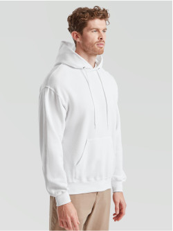 Kvalitná Unisex pánska Mikina s Kapucňou Bez potlače biela Fruit of the Loom | Fruitshop