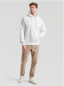 Kvalitná Unisex pánska Mikina s Kapucňou Bez potlače biela Fruit of the Loom | Fruitshop