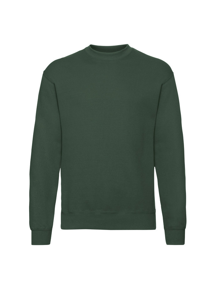 Kvalitná Unisex pánska Mikina Bez kapucne zelená 280g | Fruitshop