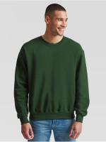 Kvalitná Unisex pánska Mikina Bez kapucne zelená 280g | Fruitshop
