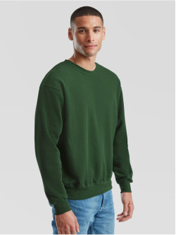 Kvalitná Unisex pánska Mikina Bez kapucne zelená 280g | Fruitshop