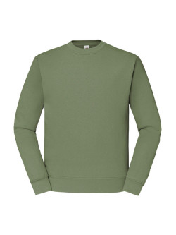 Kvalitná Unisex pánska Mikina Bez kapucne Olivová 280g | Fruitshop