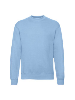 Kvalitná Unisex pánska Mikina Bez kapucne Nebeská modrá 280g | Fruitshop