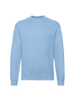 Kvalitná Unisex pánska Mikina Bez kapucne Nebeská modrá 280g | Fruitshop