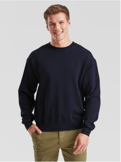 Kvalitná Unisex pánska Mikina Bez kapucne Tmavomodrá 280g | Fruitshop