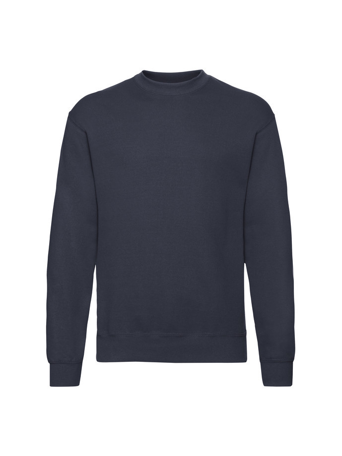 Kvalitná Unisex pánska Mikina Bez kapucne Tmavomodrá 280g | Fruitshop