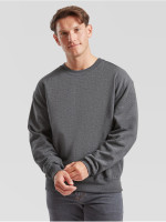 Kvalitná Unisex pánska Mikina Bez kapucne Tmavŷ melír 280g | Fruitshop