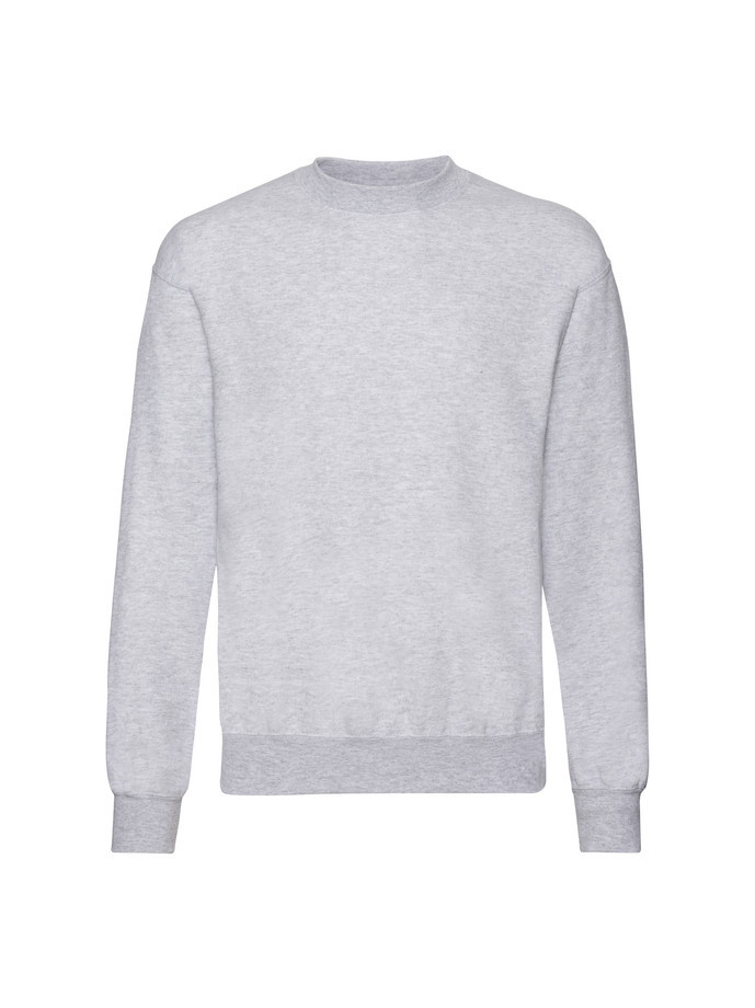 Kvalitná Unisex pánska Mikina Bez kapucne Bledý melír 280g | Fruitshop