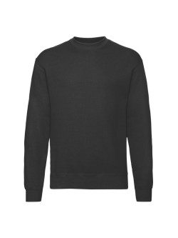 Kvalitná Unisex pánska Mikina Bez kapucne Čierna 280g | Fruitshop