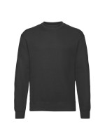 Kvalitná Unisex pánska Mikina Bez kapucne Čierna 280g | Fruitshop