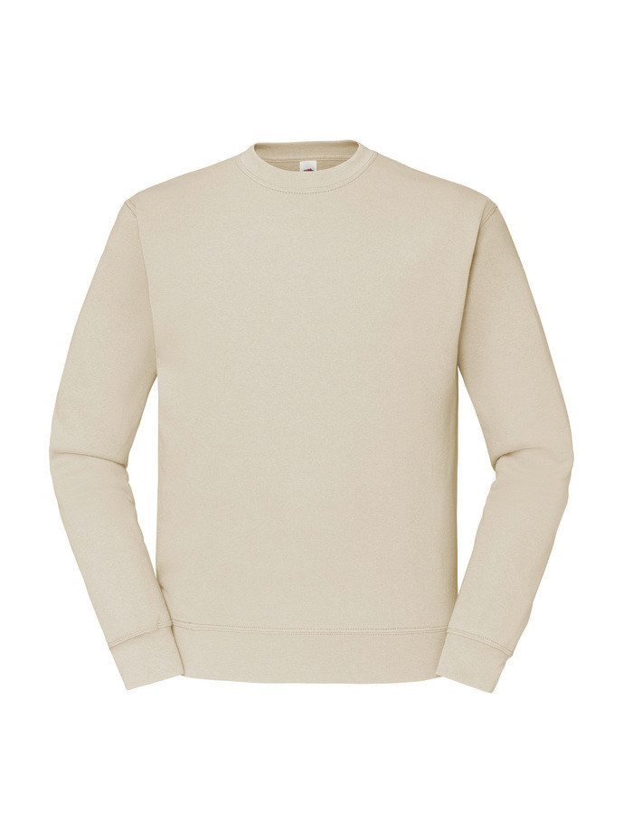 Kvalitná Unisex pánska Mikina Bez kapucne Natural prírodná 280g | Fruitshop