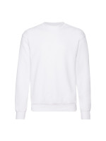 Kvalitná Unisex pánska Mikina Bez kapucne Biela Fruit of the Loom 280g | Fruitshop