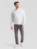 Kvalitná Unisex pánska Mikina Bez kapucne Biela Fruit of the Loom 280g | Fruitshop