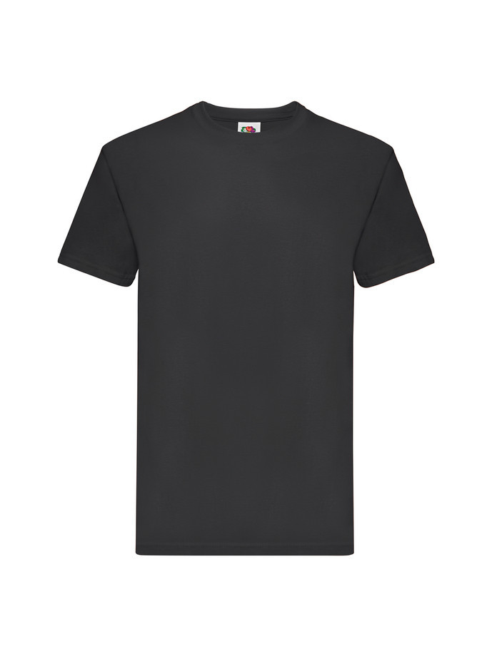 Pánske Unisex pevné  bavlnené Tričko Bez potlače Fruit of the Loom Čierne 205g | Fruitshop