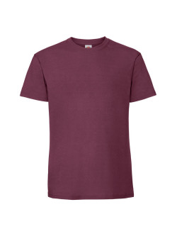 Prémiové Unisex pánske bavlnené Tričko Bez potlače Vínová farba 195g | Fruitshop
