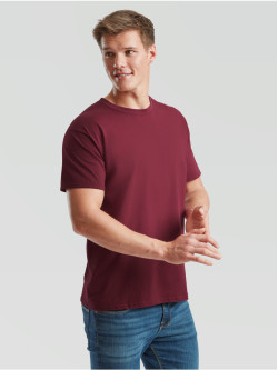 Prémiové Unisex pánske bavlnené Tričko Bez potlače Vínová farba 195g | Fruitshop