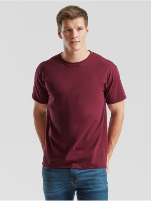 Prémiové Unisex pánske bavlnené Tričko Bez potlače Vínová farba 195g | Fruitshop