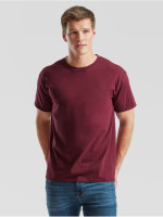 Prémiové Unisex pánske bavlnené Tričko Bez potlače Vínová farba 195g | Fruitshop