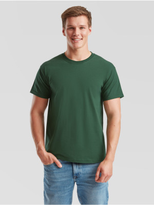 Prémiové Unisex pánske bavlnené Tričko Bez potlače Zelené 195g | Fruitshop