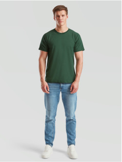 Prémiové Unisex pánske bavlnené Tričko Bez potlače Zelené 195g | Fruitshop