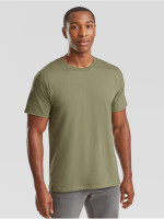 Prémiové Unisex pánske bavlnené Tričko Bez potlače Olivové 195g | Fruitshop