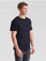 Unisex jemné pánske bavlnené Tričko Bez potlače čierne 195g | Fruitshop