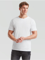 Unisex jemné pánske bavlnené Tričko Bez potlače Biele 195g | Fruitshop