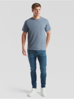 Prémiové Unisex pánske bavlnené Tričko Bez potlače Minerálna modrá 195g | Fruitshop