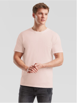 Prémiové Unisex pánske bavlnené Tričko Bez potlače Bledoružové 195g | Fruitshop