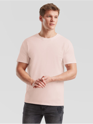 Prémiové Unisex pánske bavlnené Tričko Bez potlače Bledoružové 195g | Fruitshop