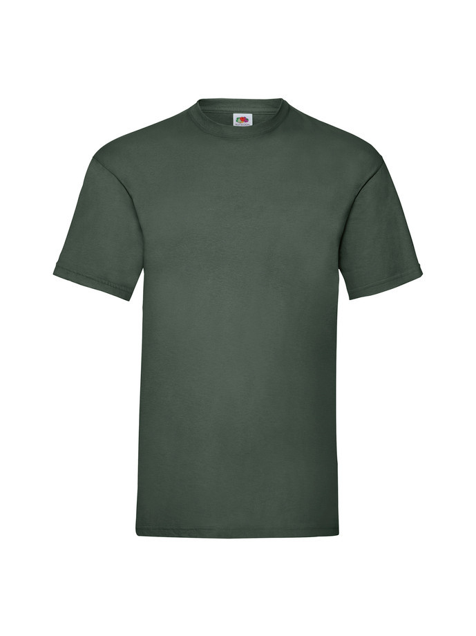 Pánske bavlnené tričko bez potlače zelené The Essential Tee: Kvalitné Unisex Tričko 165g | Fruitshop
