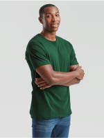 Pánske bavlnené tričko bez potlače zelené The Essential Tee: Kvalitné Unisex Tričko 165g | Fruitshop