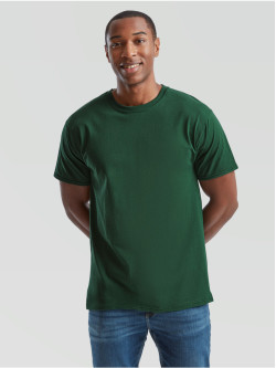 Pánske bavlnené tričko bez potlače zelené The Essential Tee: Kvalitné Unisex Tričko 165g | Fruitshop