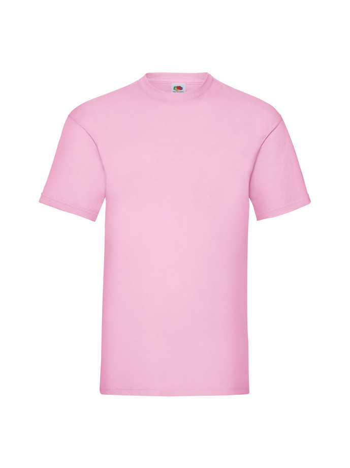Pánske bavlnené tričko ružové bez potlače The Essential Tee: Kvalitné Unisex Tričko 165g | Fruitshop