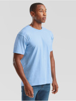 Pánske bavlnené tričko modré bez potlače The Essential Tee: Kvalitné Unisex Tričko 165g | Fruitshop