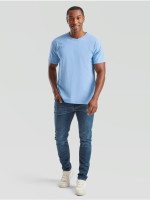 Pánske bavlnené tričko modré bez potlače The Essential Tee: Kvalitné Unisex Tričko 165g | Fruitshop