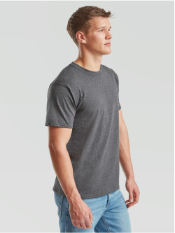 Pánske bavlnené tričko melírové bez potlače Fruit of the Loom The Essential Tee: Kvalitné Unisex Tričko 165g | Fruitshop