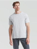 Pánske bavlnené tričko melírové šedé bez potlače Fruit of the Loom The Essential Tee: Kvalitné Unisex Tričko 165g | Fruitshop